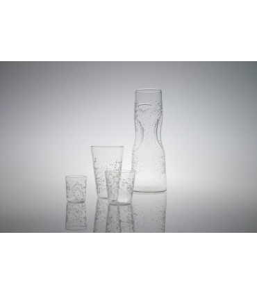 SET 6 BICCHIERI GRANDI  E CARAFFA SERIE POLO